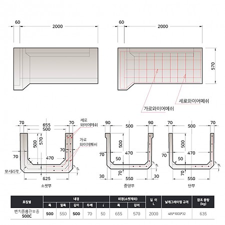 500*500*2000*70T (500C)