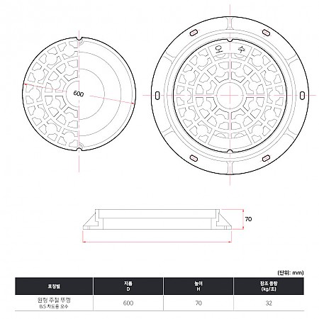 600Ø*h70_B.S_차도용_오수
